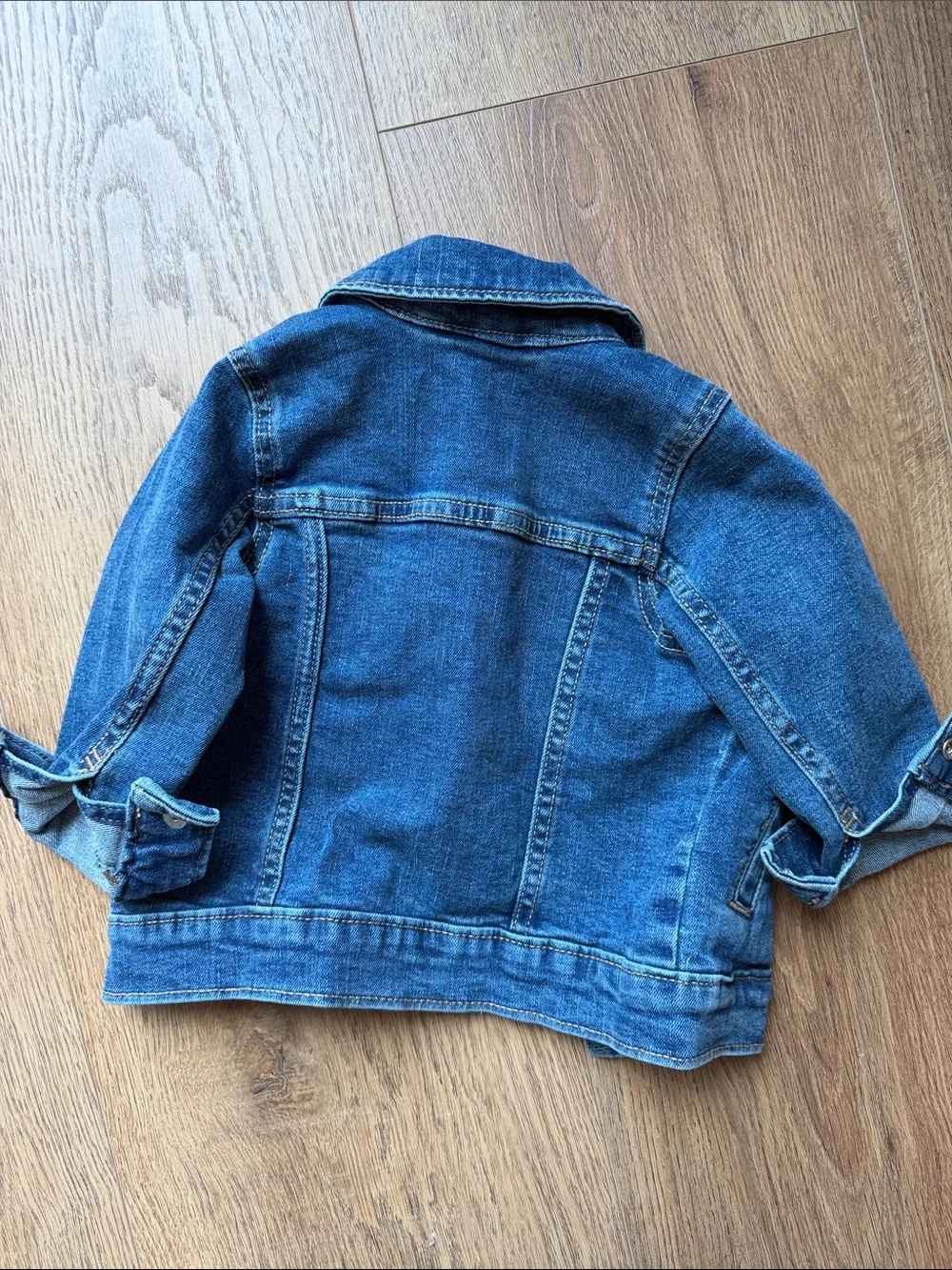 Old Navy Dark Blue Denim Jacket for Kids 12-18 M